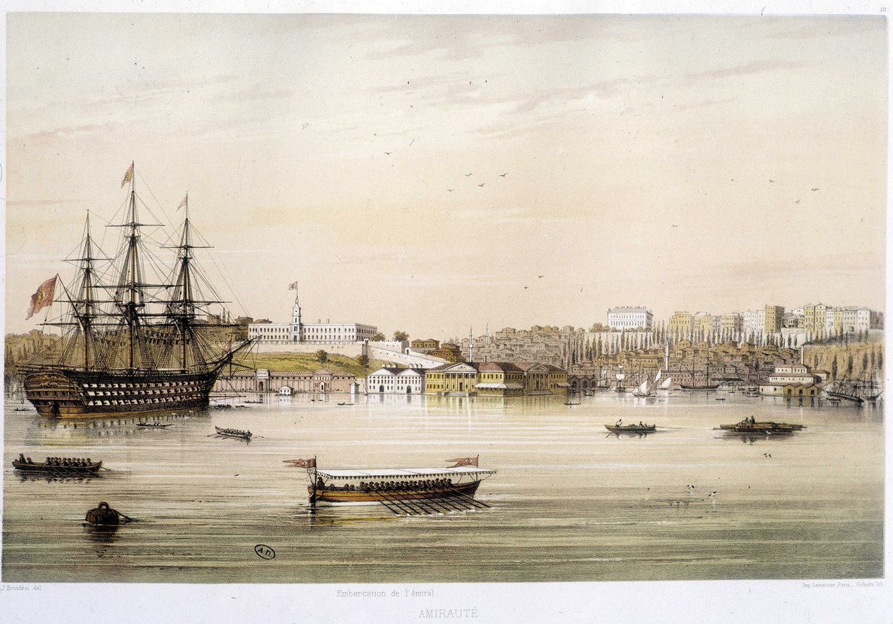 The port or Admiraut of Istanbul in the 19th century 作者 未知艺术家