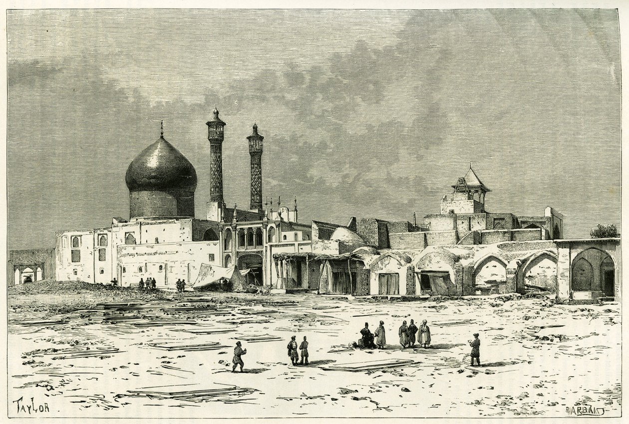 The tomb of Fatma at Koum, etched by Taylor, after a photograph, to illustrate the story “” Persia, Chaldee and Susiane”” in 1881-82, by Jane Dieulafoy (nee Magre 作者 未知艺术家