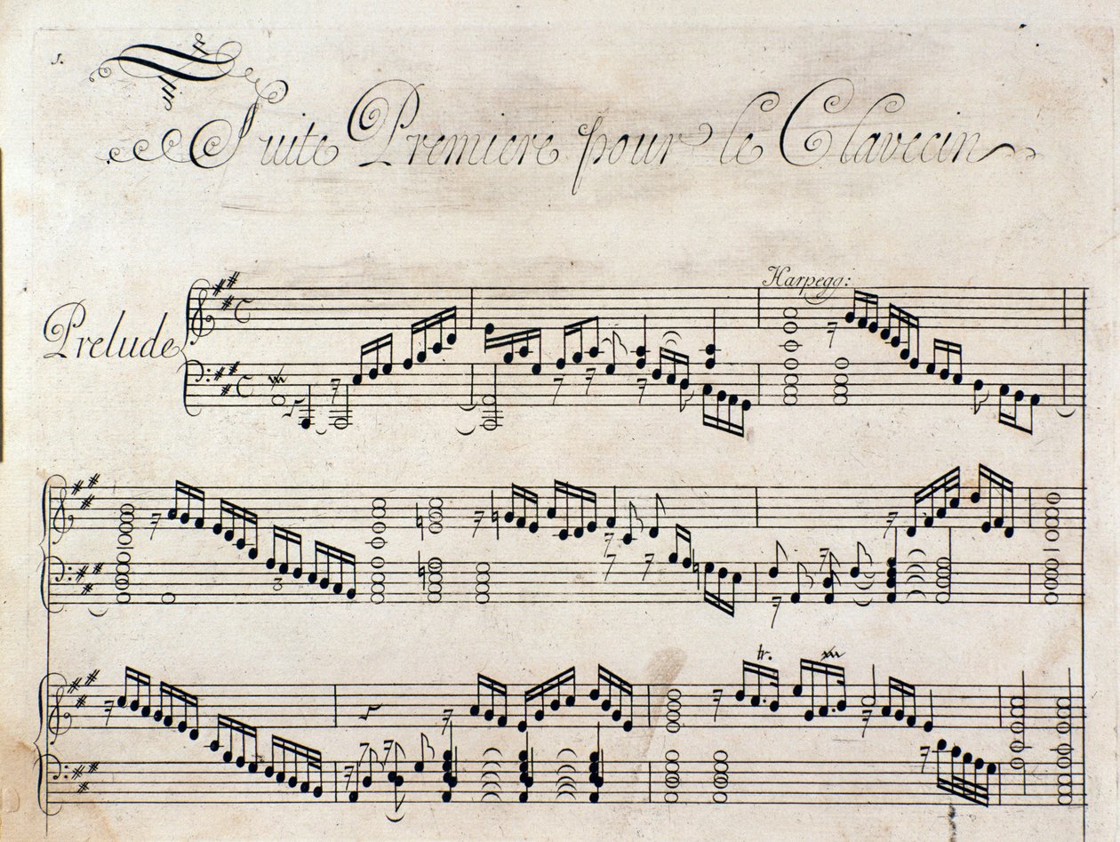 Title page of musical score of Suite of instrumental pieces by G F Handel 作者 未知艺术家