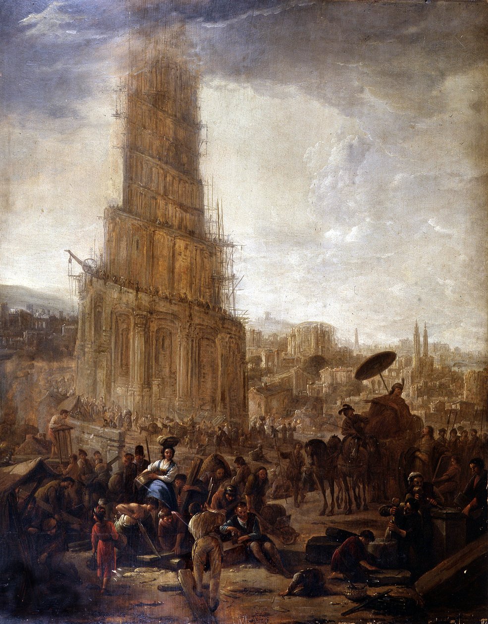 Tower of Babel - The Tower of Babel - anonymous painting 作者 未知艺术家