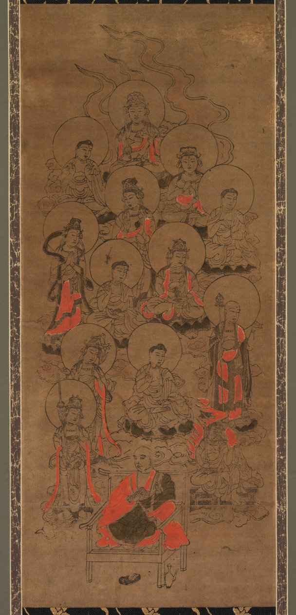 十二佛与弘法大师（净山寺） 作者 未知艺术家