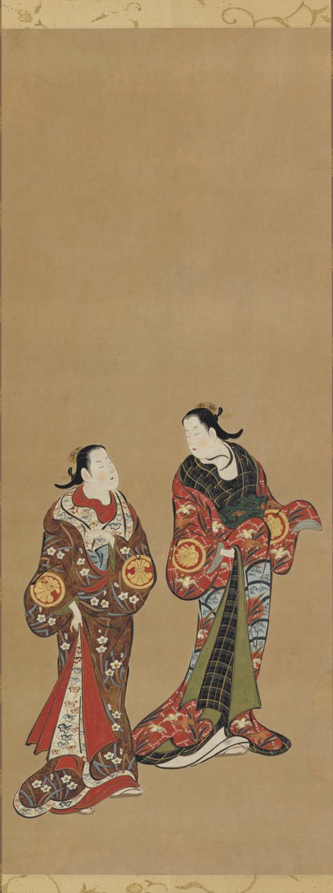 两个身穿深色长袍的高大女性 作者 未知艺术家