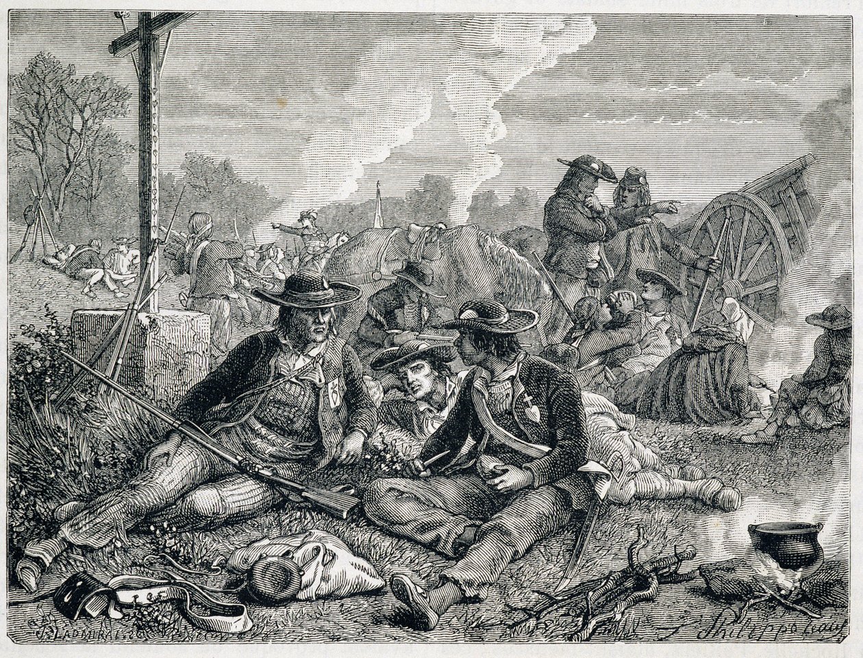 Vendean insurgents - engraving 作者 未知艺术家
