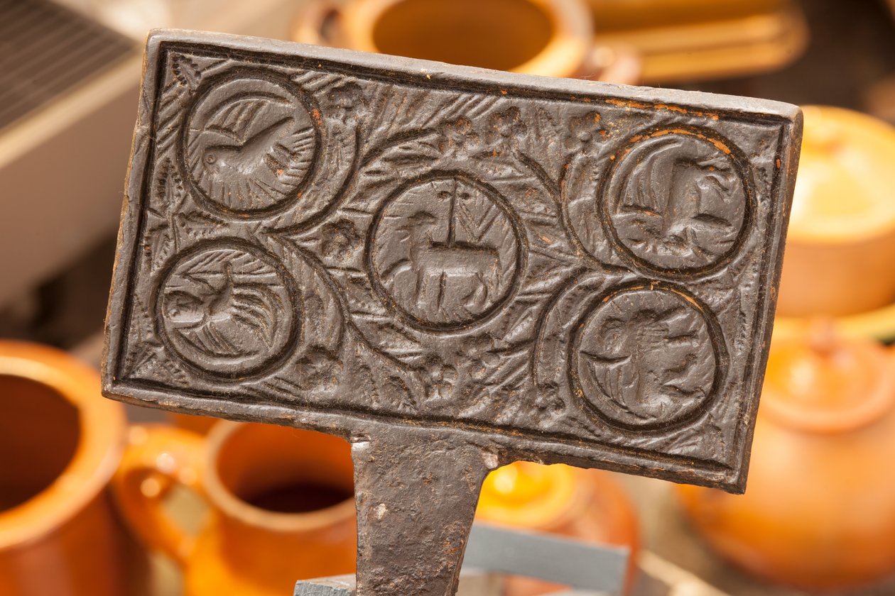 Waffle iron, last quarter of 19th century 作者 未知艺术家