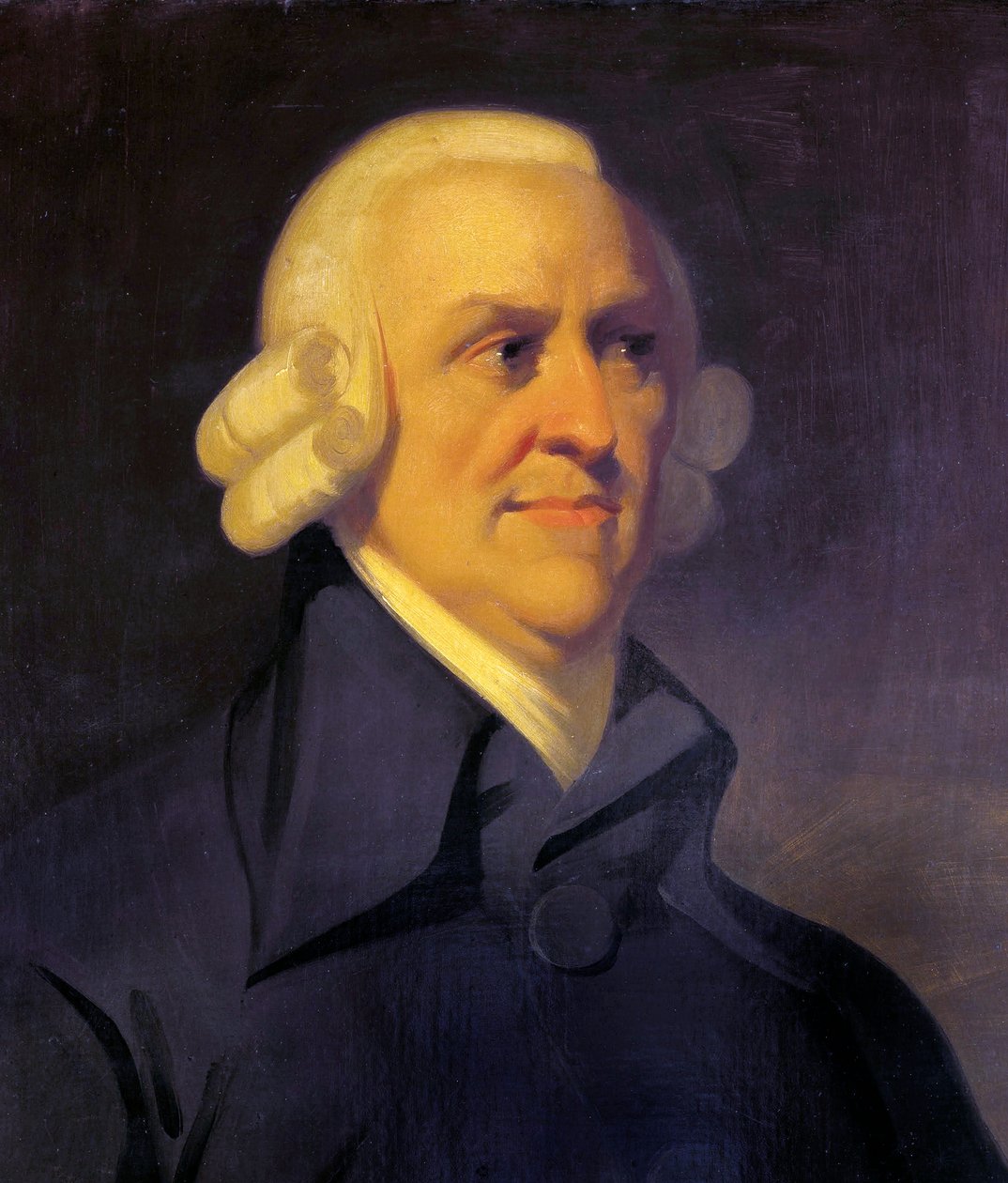 deatail de "" 亚当·斯密的肖像 ""(1723-1790) - 匿名 - 1795 - 布面油画 - 77,9x64,5 - 苏格兰国家美术馆，爱丁堡 作者 未知艺术家