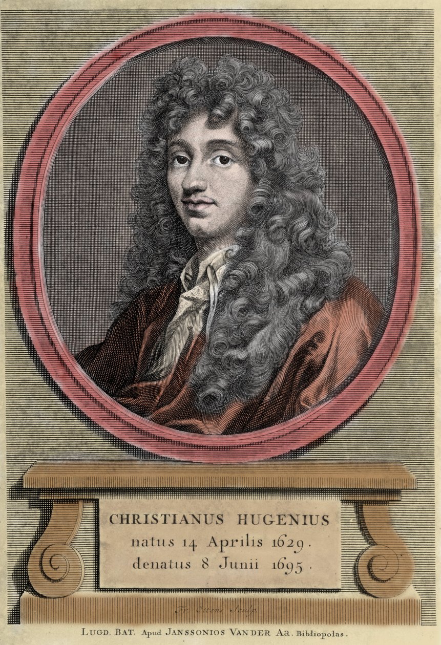 Christiaan Huygens的肖像。荷兰物理学家和数学家（1629-1695）。 作者 未知艺术家