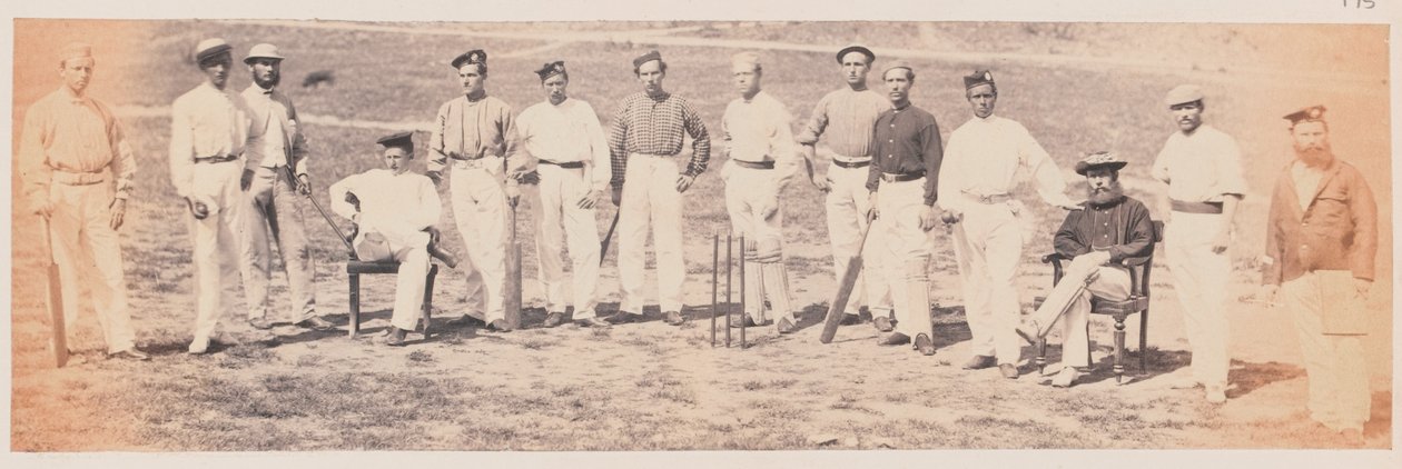 一支陆军板球队，大约1870年 作者 未知的摄影师