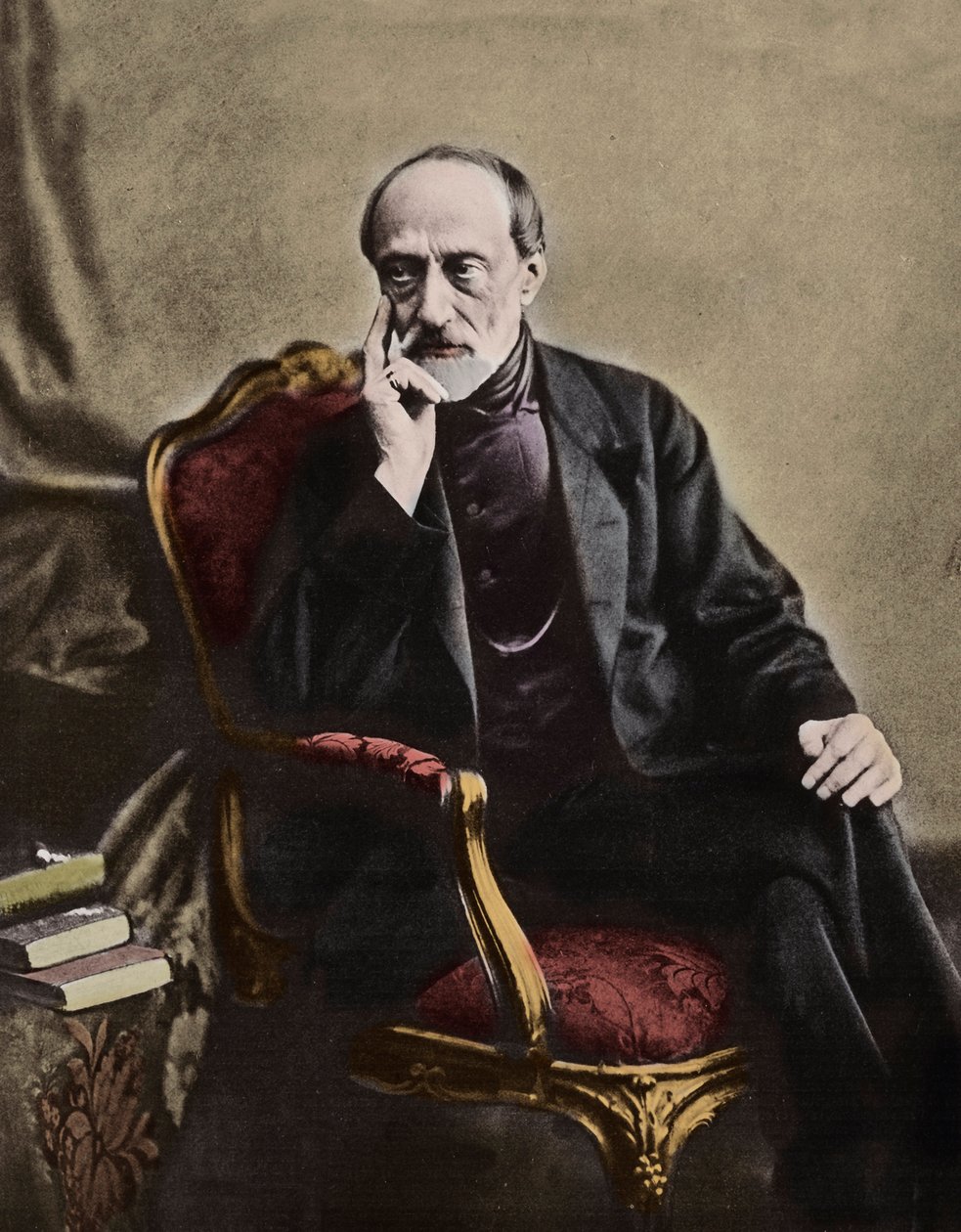 朱塞佩-马志尼（1805-1872），意大利爱国者和政治家 - 1864年 - 意大利共和党政治家朱塞佩-马志尼（1805-1872）的肖像 作者 未知的摄影师