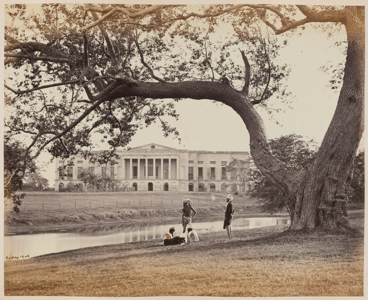 Government House, Barrackpore, from the south 作者 未知的摄影师
