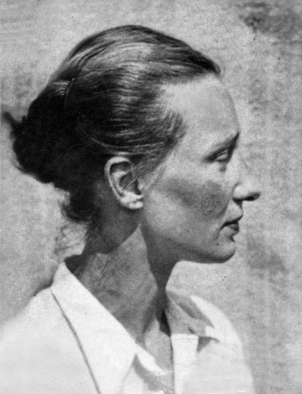 Marie-Madeleine Fourcade，约 1942 年（黑白照片） 作者 未知的摄影师