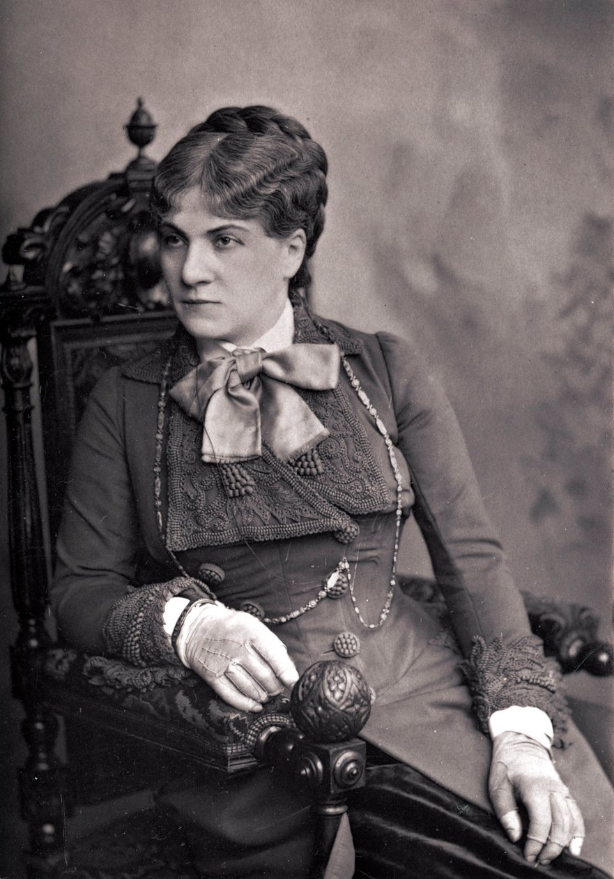 Alix-Marie PASCA夫人(1836-1906) - Alix Pasca(1835-1914)的肖像，法国喜剧演员。摄影 19世纪末。 作者 未知的摄影师