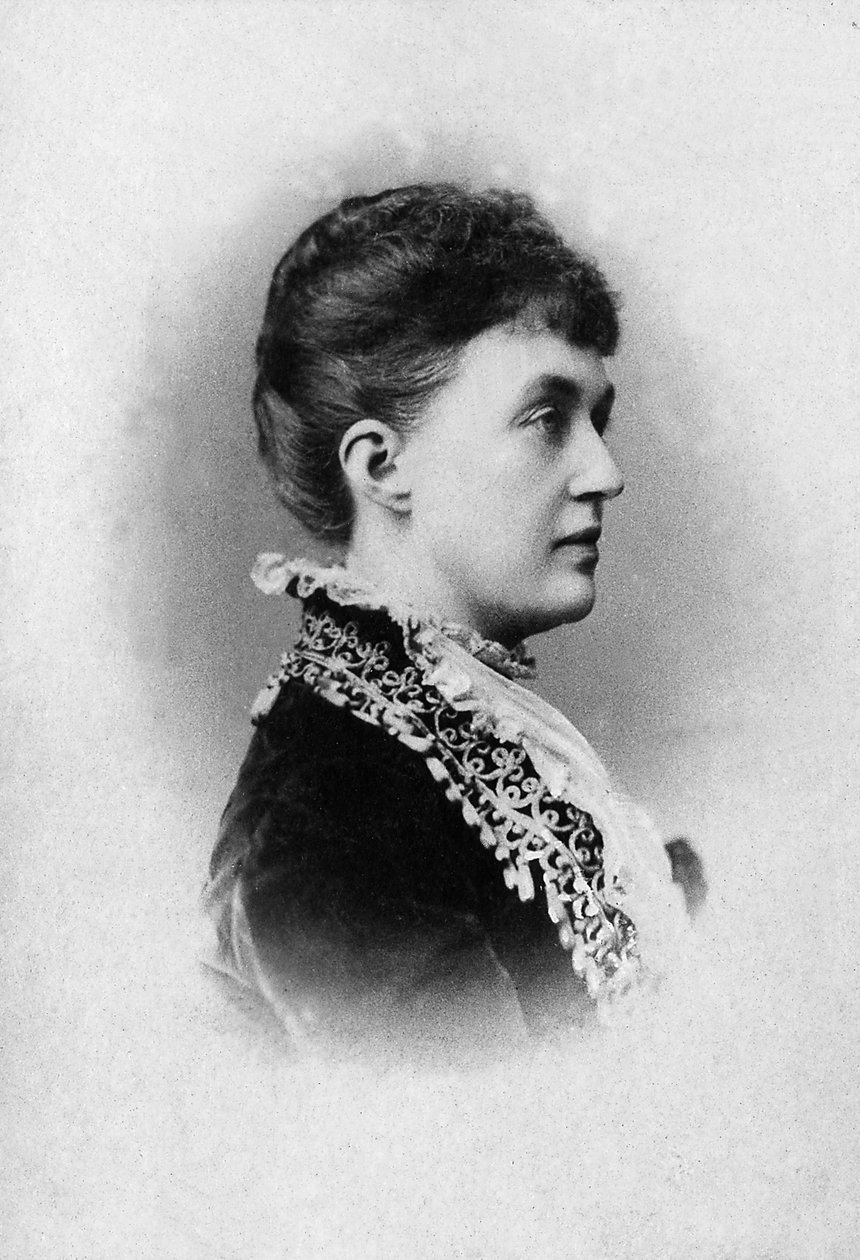 卢森堡大公夫人安哈尔特·德绍 (Anhalt-Dessau) (1833-1916) 的阿德莱德玛丽肖像。 作者 未知的摄影师
