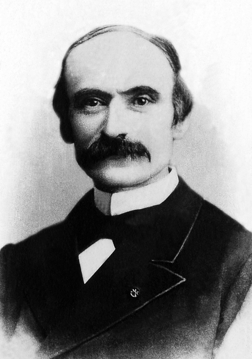 阿尔弗雷德·皮卡德 (1844-1913) 的肖像，法国工程师和管理员。 作者 未知的摄影师