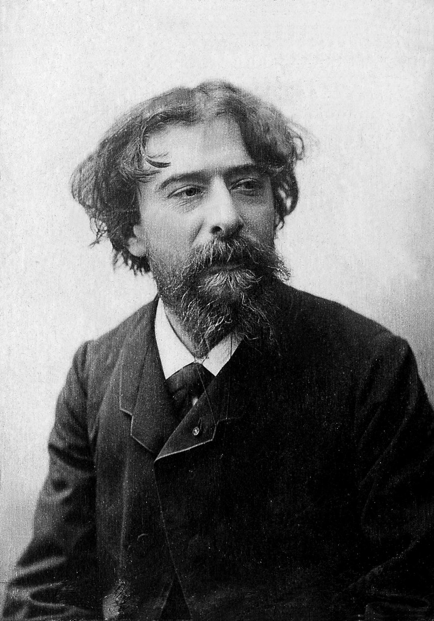 Alphonse Daudet（1840-1897）的肖像，法国小说家和讲故事的人。 作者 未知的摄影师