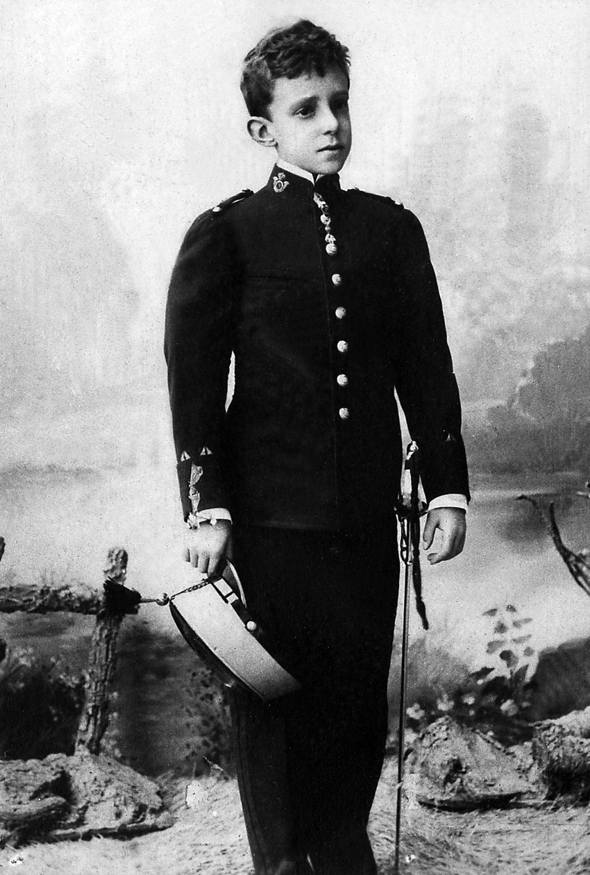 阿方斯·莱昂·费迪南德·德·波旁 (1886-1941) 的肖像，被称为西班牙国王阿方索十三世。 作者 未知的摄影师