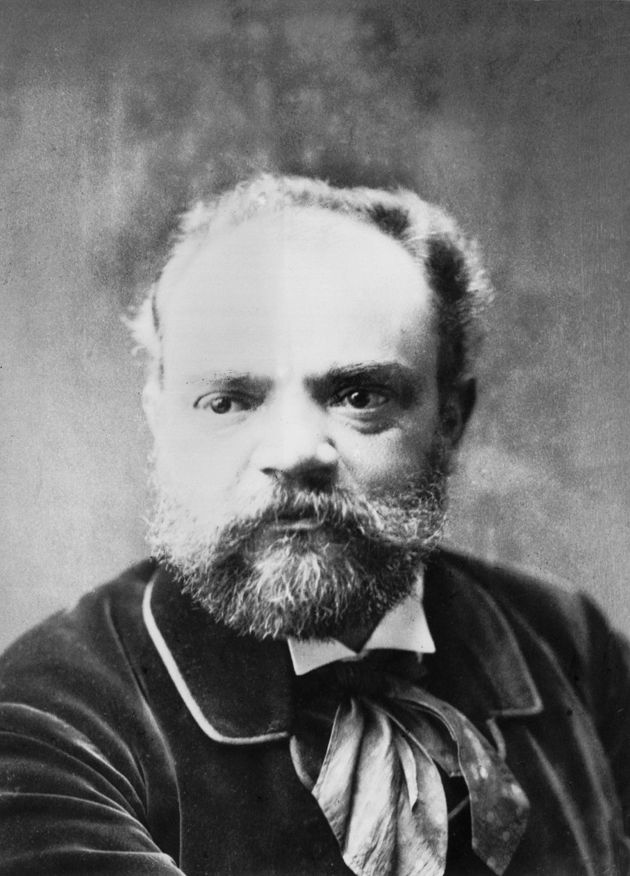 捷克作曲家安东 (Antonin) Dvorak (1841 - 1904) 的肖像。 作者 未知的摄影师
