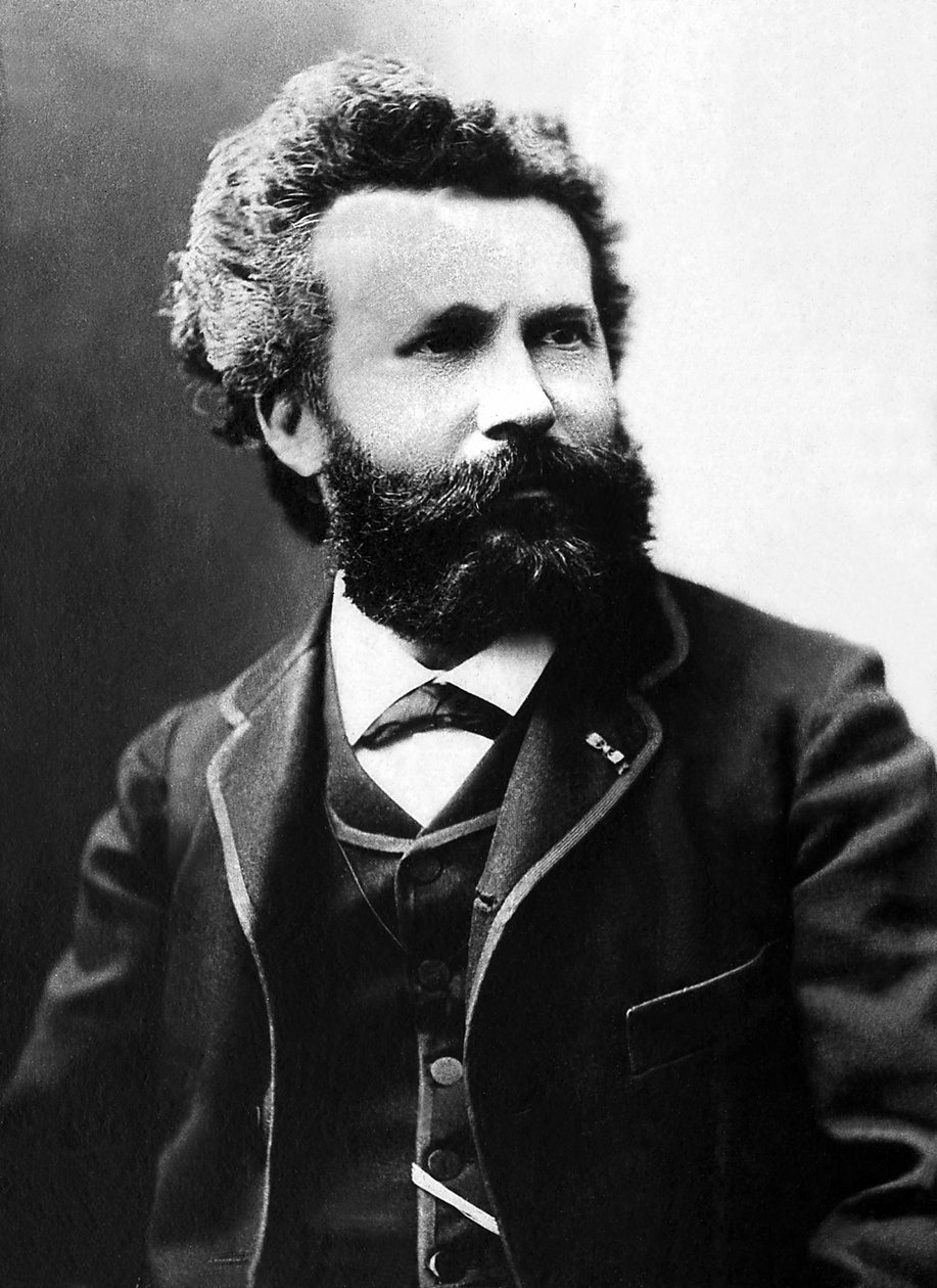 Camille Flammarion (1842-1925) 的肖像，法国天文学家和科学记者。 作者 未知的摄影师