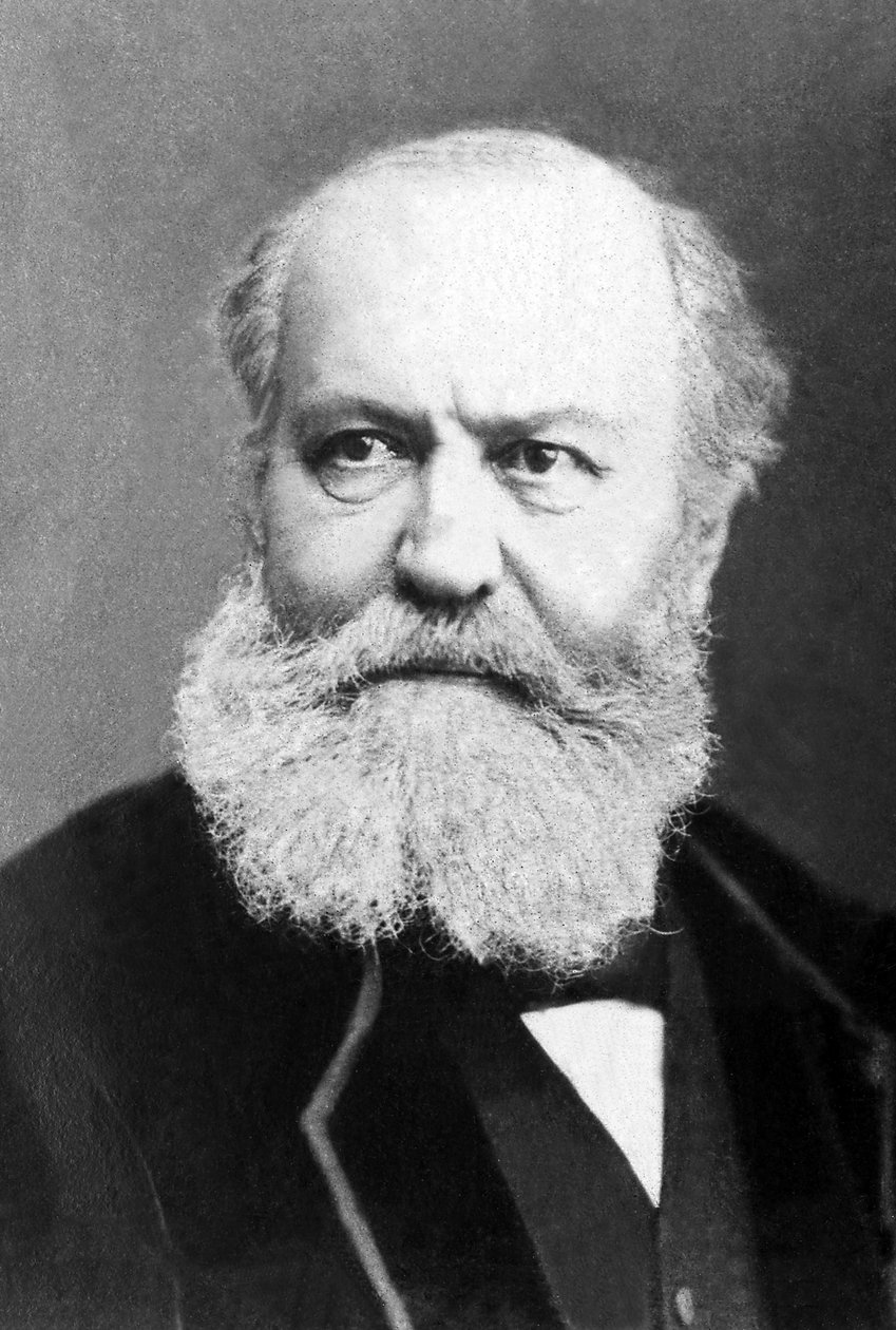 法国作曲家查尔斯·古诺 (Charles Gounod) (1818-1893) 的肖像。 作者 未知的摄影师