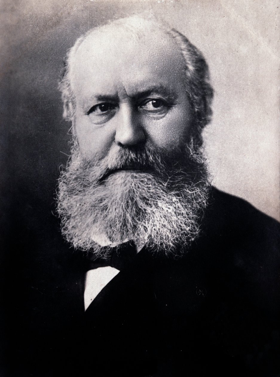 查尔斯·古诺 (Charles Gounod) 的肖像（黑白照片） 作者 未知的摄影师