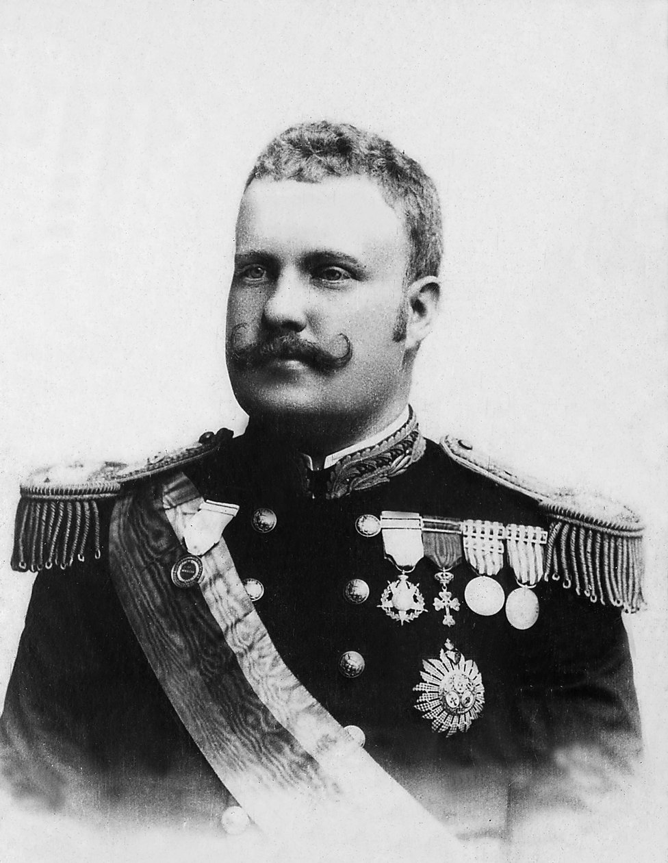 葡萄牙国王查理一世 (1863-1908) 的肖像。 作者 未知的摄影师