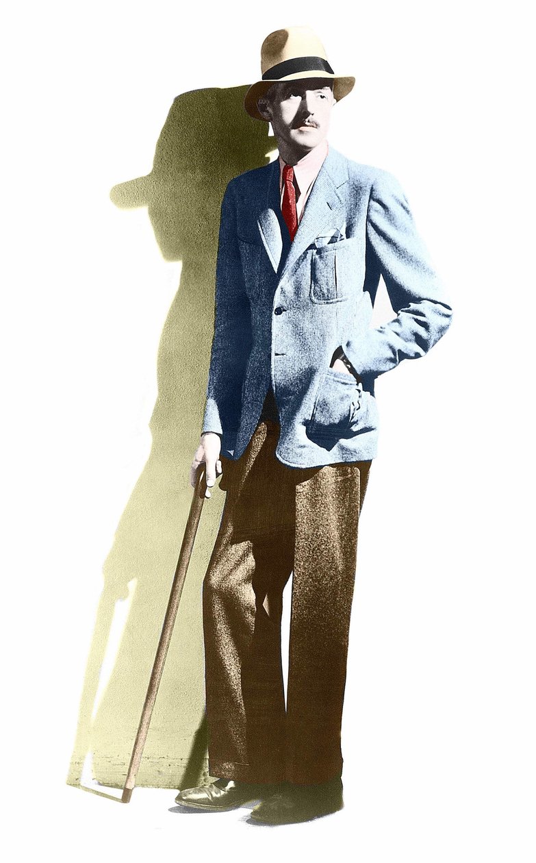 达希尔-哈梅特（1894-1961）的肖像，美国作家。 作者 未知的摄影师