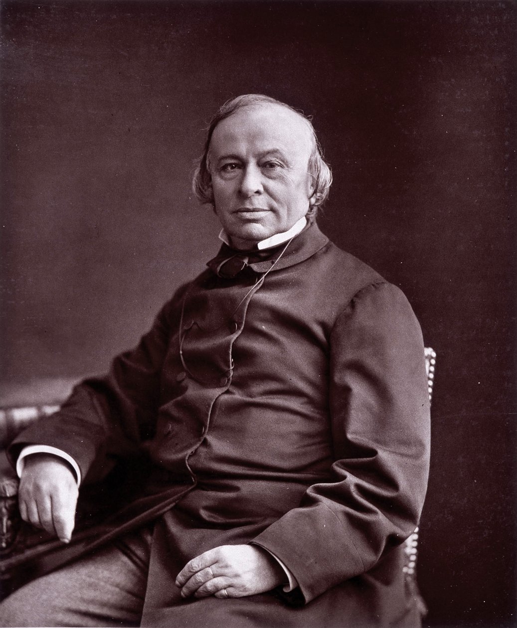 Edouard René Lefebvre de Laboulaye (1811-1883) 的肖像，法国律师和政治家。 作者 未知的摄影师