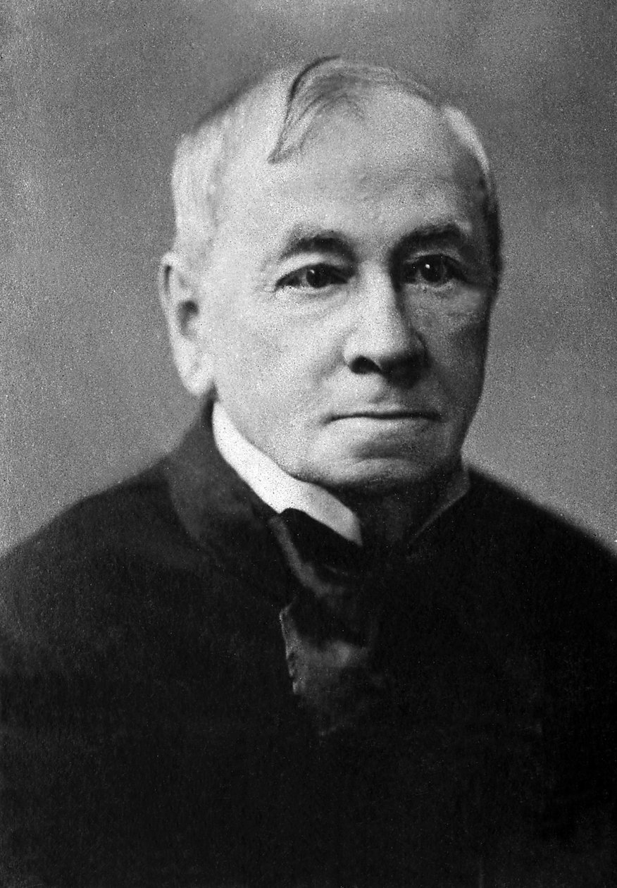 埃米尔·德·吉拉尔丹 (1806-1881) 的肖像，法国记者、公关人员和政治家。 作者 未知的摄影师