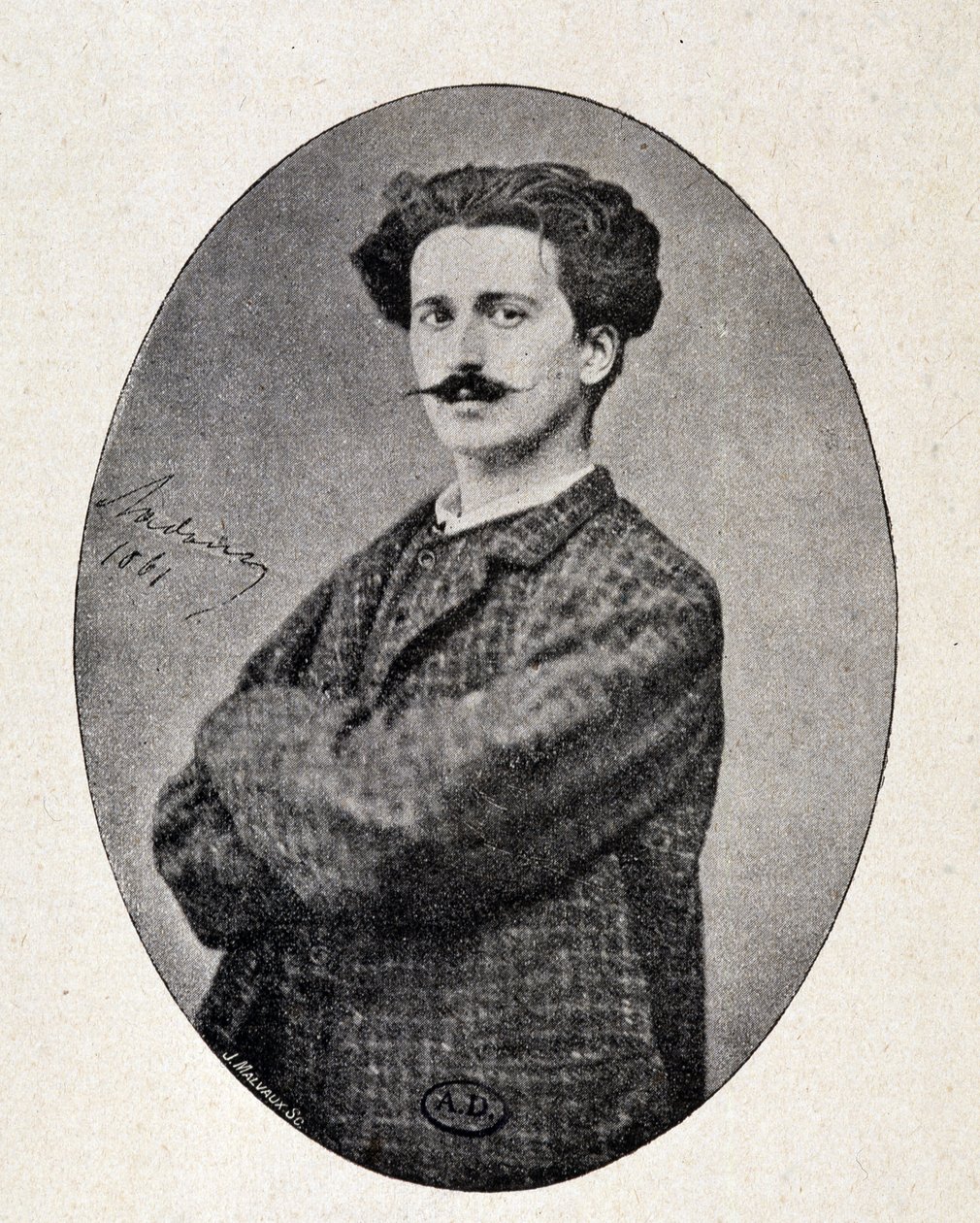 Felicien Rops 的肖像 作者 未知的摄影师