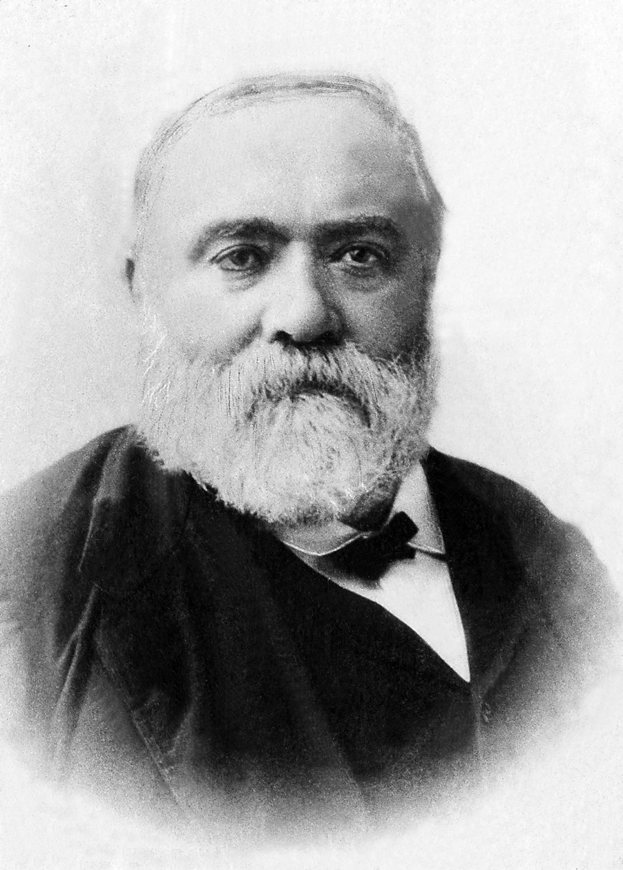 Francisque Sarcey (1827-1899) 的肖像，法国记者。 作者 未知的摄影师
