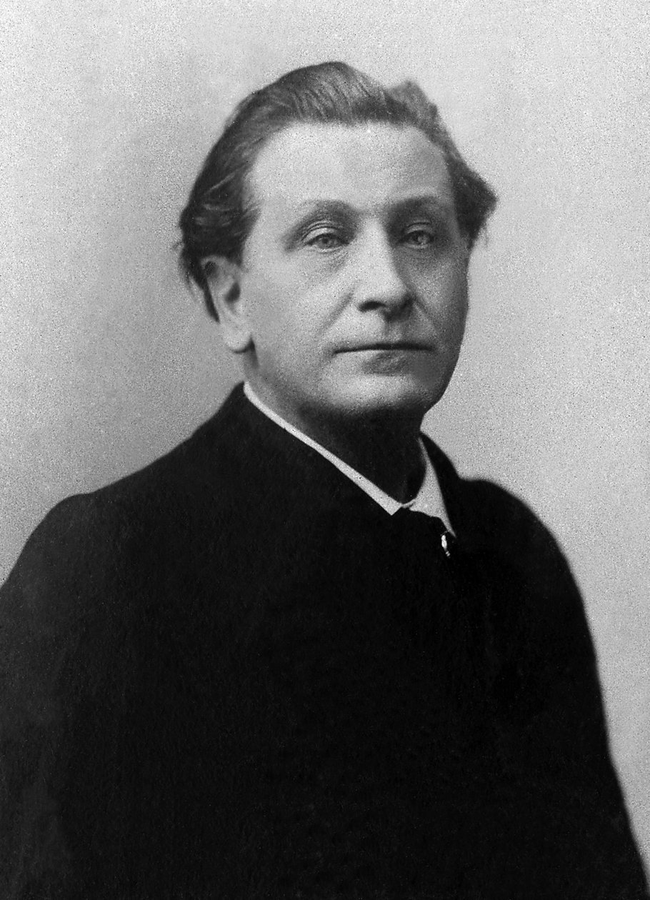 弗朗索瓦·科佩 (Francois Coppee) (1842-1908) 的肖像，法国剧作家和小说家。 作者 未知的摄影师