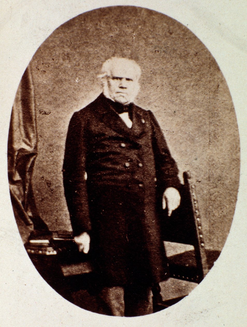 弗朗索瓦约瑟夫 (Francois-Joseph) Fetis (1794-1871) 比利时音乐学家、作曲家、评论家和教师的肖像 照片。 19 世纪。 博洛尼亚，公民音乐博物馆 作者 未知的摄影师