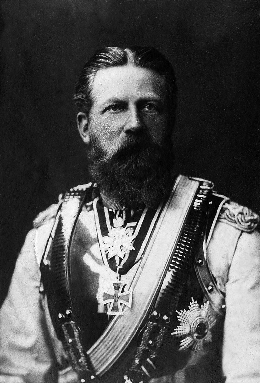 Portrait of Frederic III (1831-1888), King of Prussia and Emperor of Germany in 1888 for 99 days. 作者 未知的摄影师
