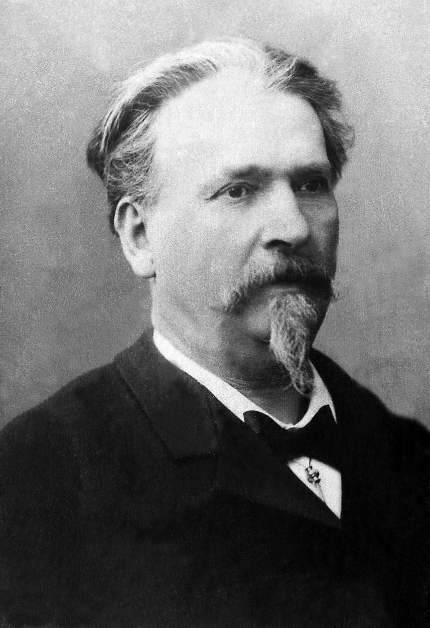 弗雷德里克-米斯特拉尔（1830-1914）的画像，法国诗人和作家。 作者 未知的摄影师