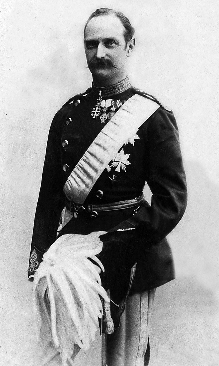 弗雷德里克·冯·奥尔登堡 (1843-1912) 的肖像，被称为弗雷德里克八世，1906 年至 1912 年的丹麦国王。 作者 未知的摄影师