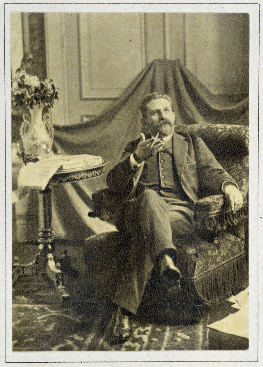 Georges Boulanger 将军的肖像 (1837 - 1891)。 作者 未知的摄影师