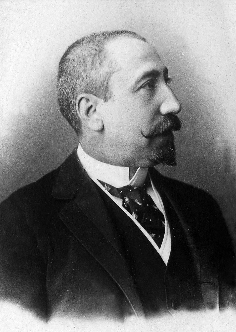 Jacques Anatole Francois Thibault dit Anatole France（1844-1942）的肖像，作家和记者，1896年当选为法兰西学院院士。 作者 未知的摄影师