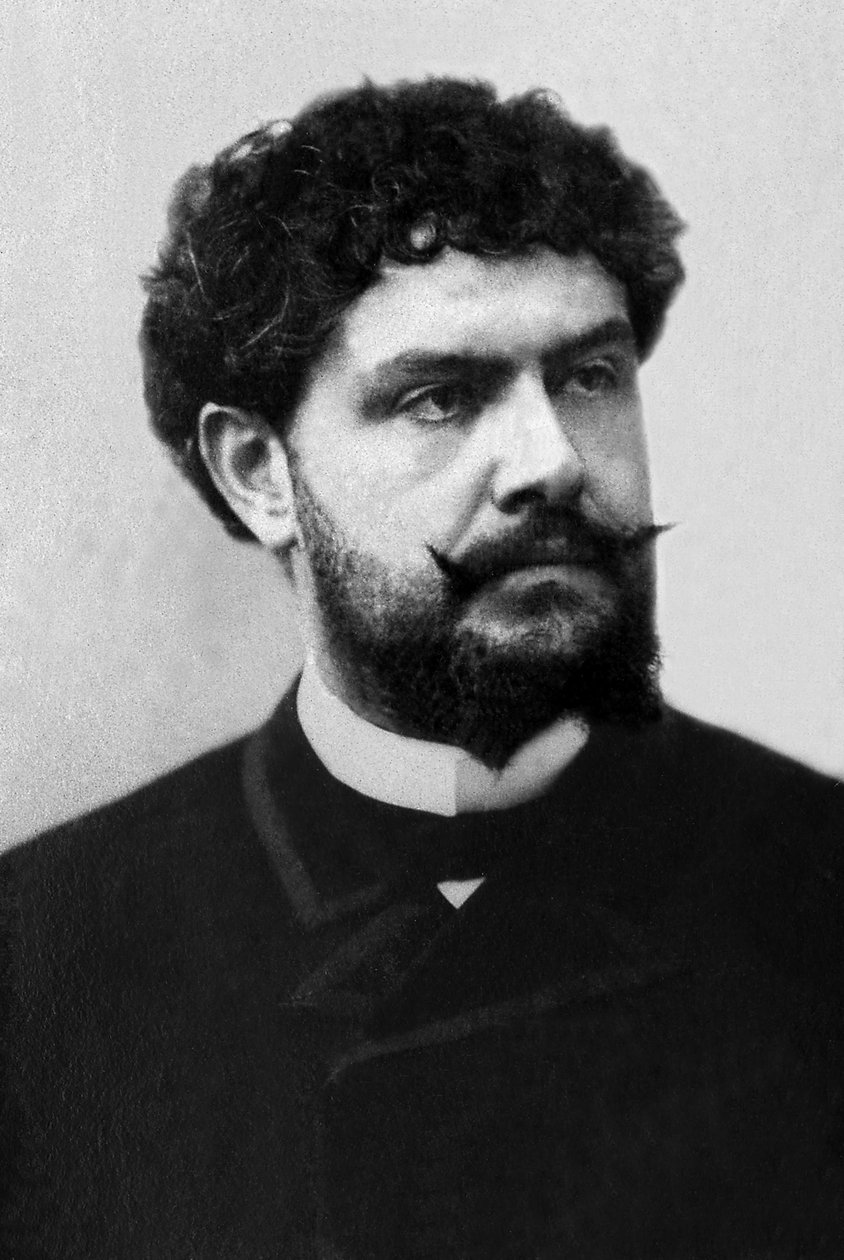 Jean Richepin (1849-1926) 的肖像，法国诗人、作家和小说家。 作者 未知的摄影师