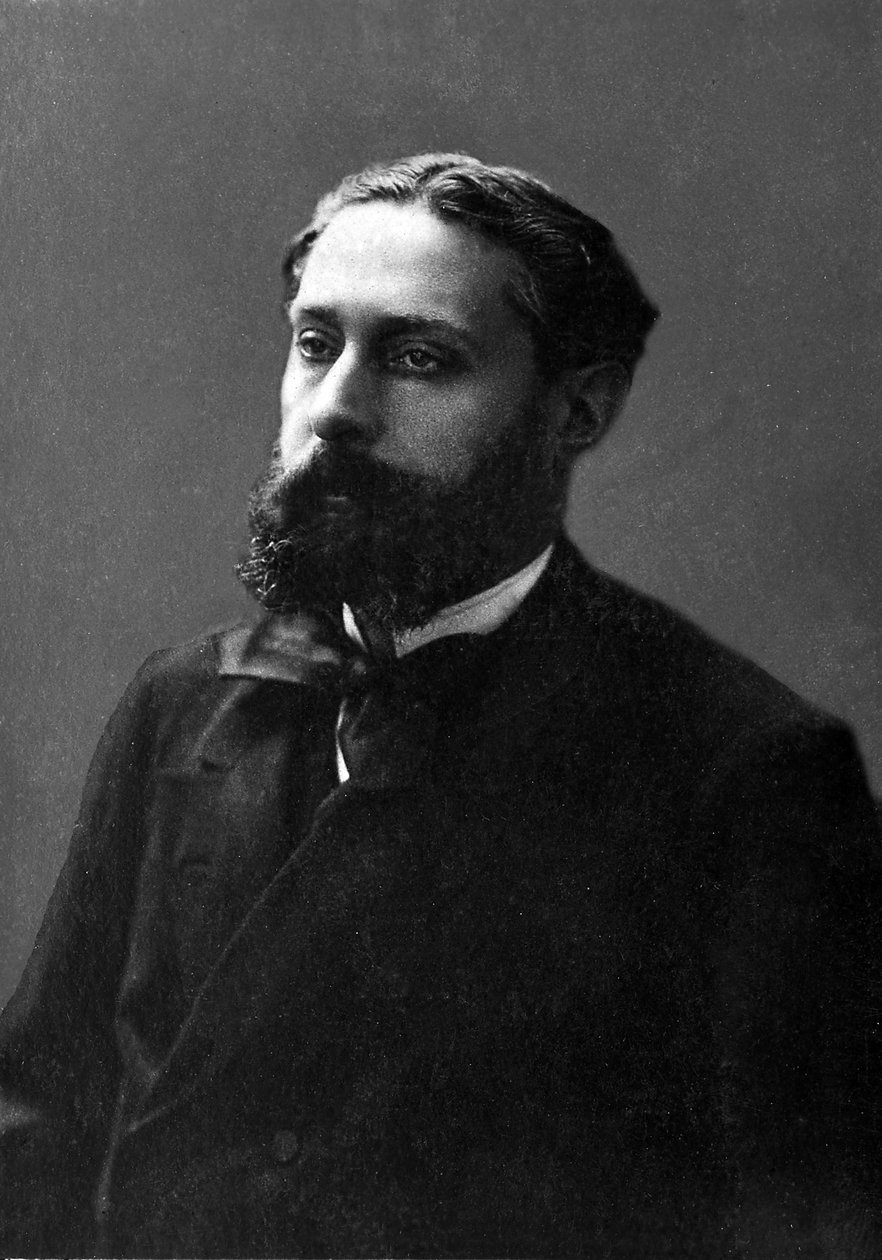 赫雷迪亚 (1842-1905)，古巴裔法国诗人何塞·玛丽亚 (Jose-Maria) 的肖像。 作者 未知的摄影师