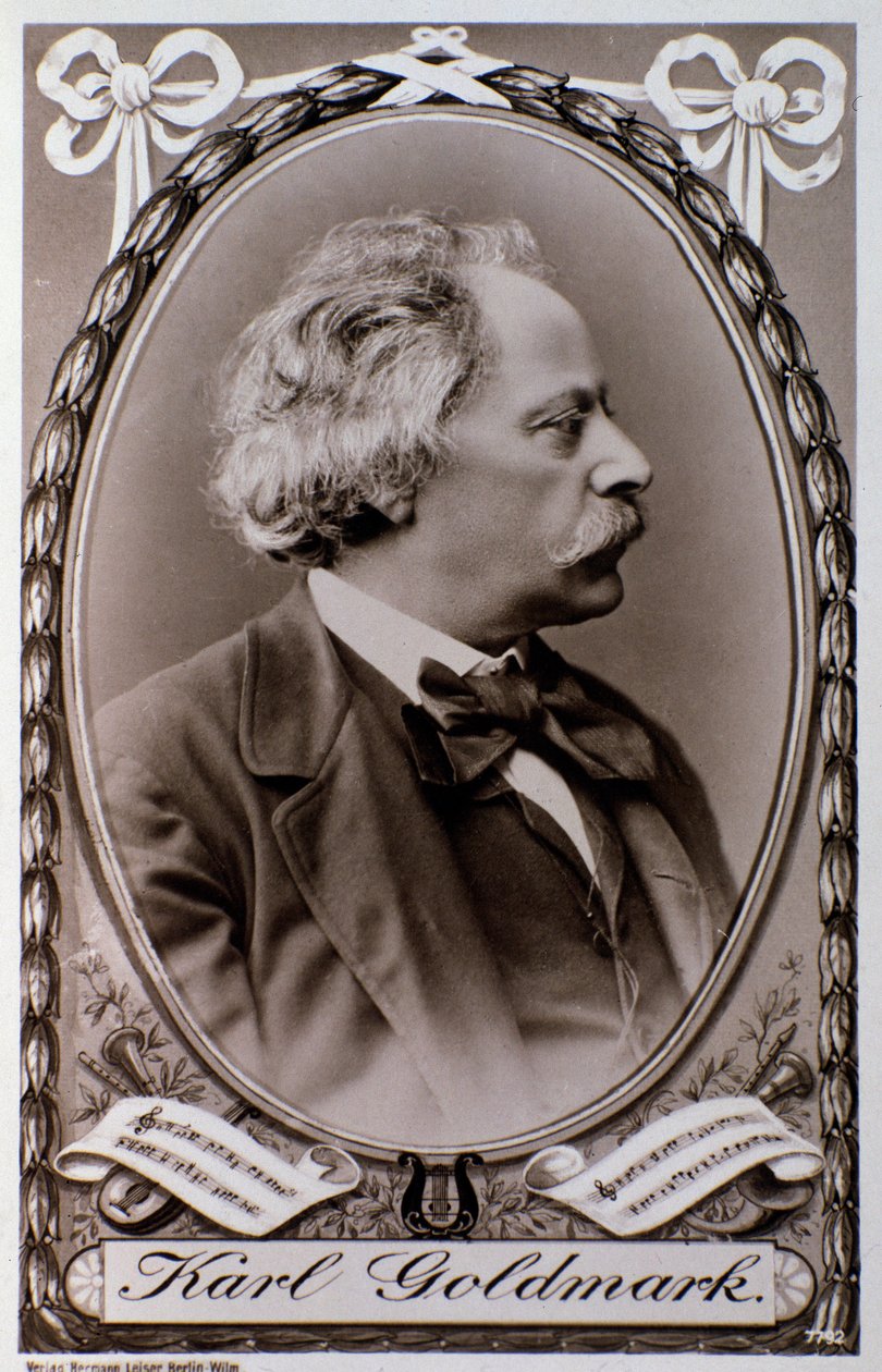 Karoly Goldmark（或 Karl）（1830-1915）匈牙利作曲家的肖像 照片。 19 世纪。 博洛尼亚，公民博物馆 Museo 作者 未知的摄影师