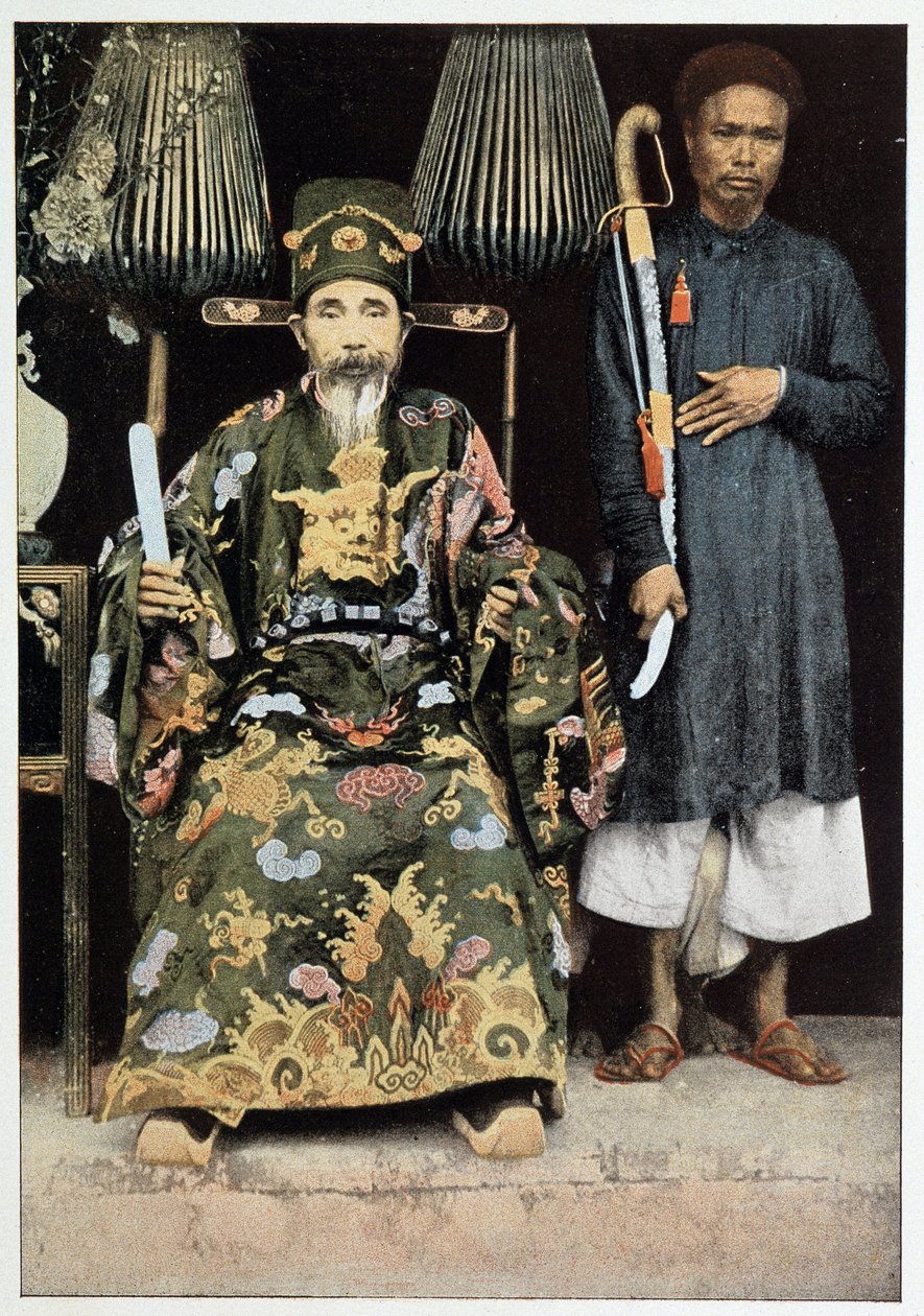 19 世纪后期，东京的 Kinh Luoc（副国王）肖像。 作者 未知的摄影师