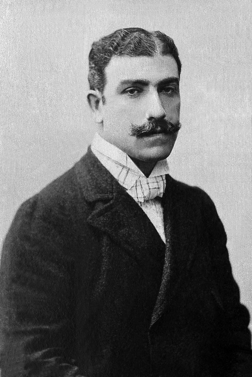 Lucien Germain Guitry (1860-1925) 的肖像，法国演员。 作者 未知的摄影师
