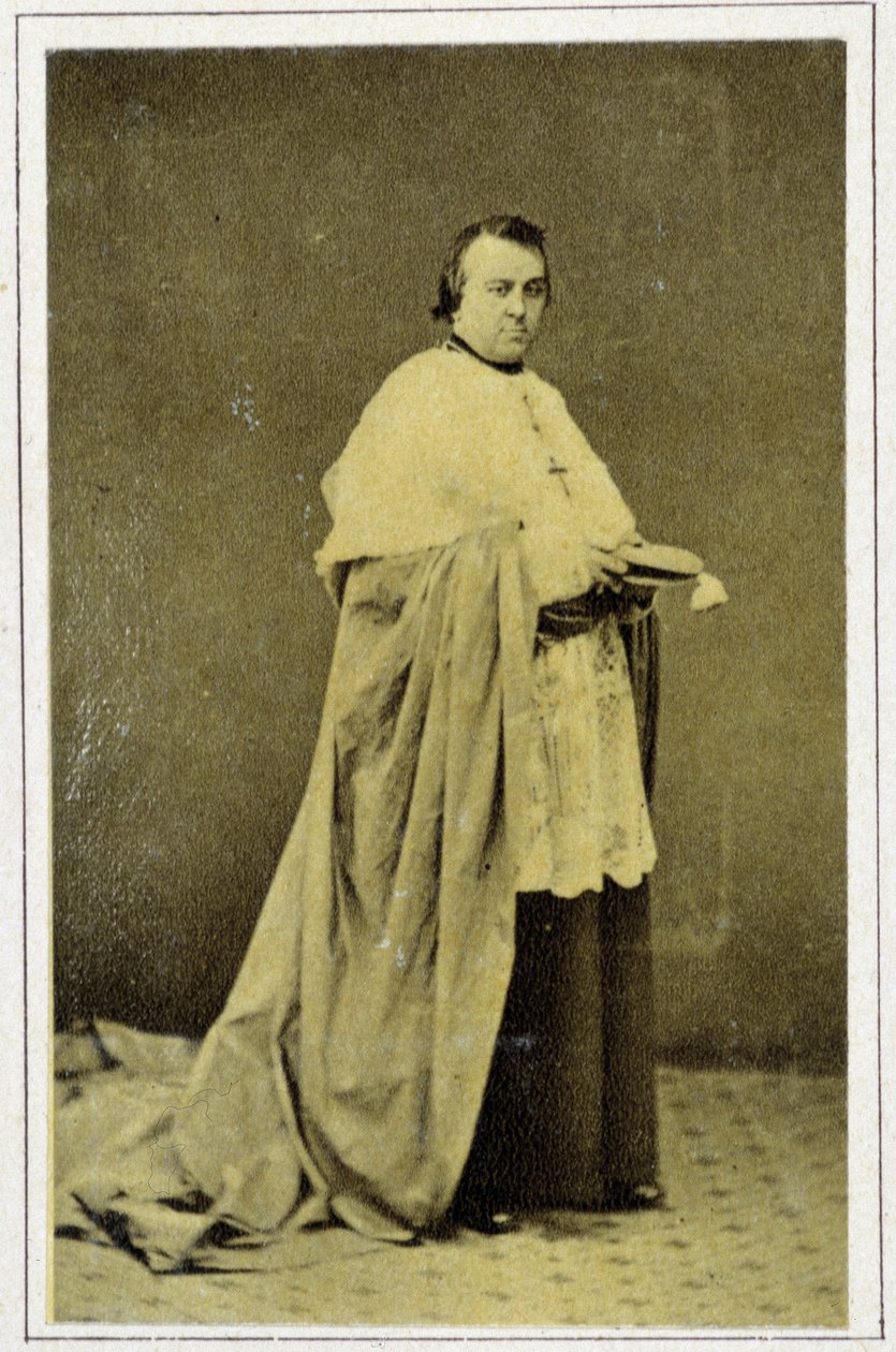 Monseigneur Lavigerie (1825 - 1892) 于 1869 年的肖像 作者 未知的摄影师