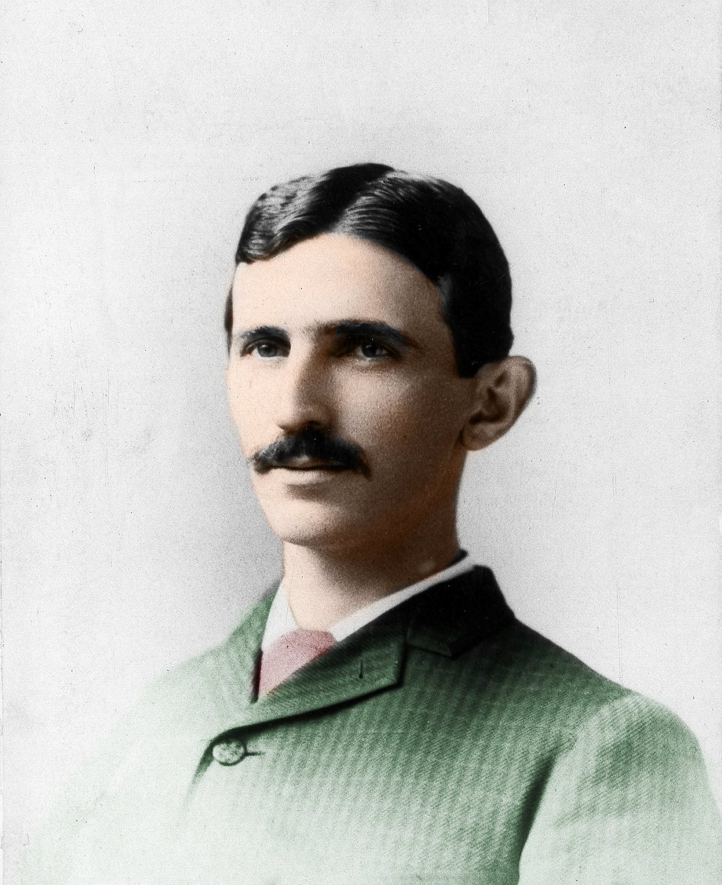 尼古拉（Nikolaj）-特斯拉（1857-1943）的画像。电气工程师和克罗地亚物理学家归化为美国人。 作者 未知的摄影师