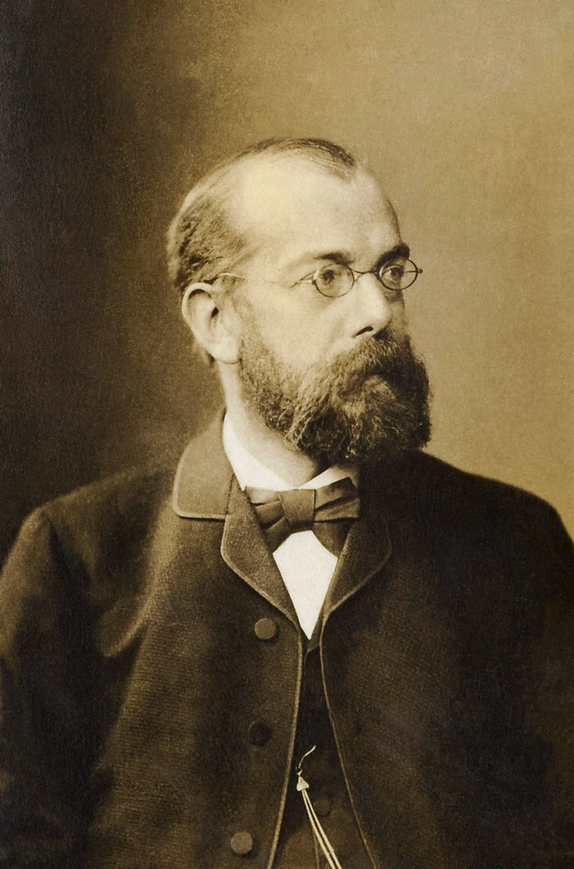 罗伯特·科赫（1843-1910）的肖像，德国医生，诺贝尔奖获得者。 作者 未知的摄影师