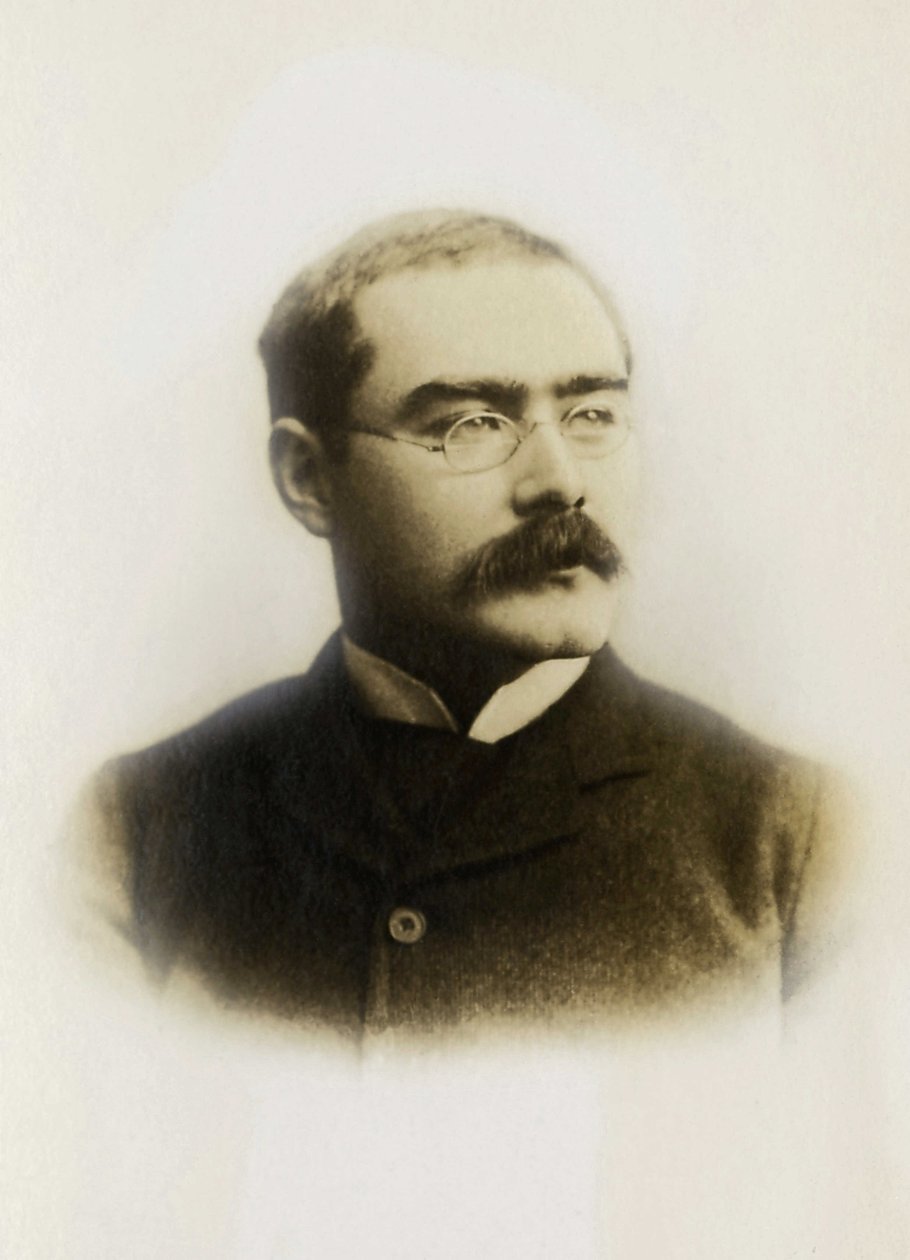 拉迪亚德·吉卜林（Rudyard Kipling，1865-1936 年）的肖像，英国作家。 作者 未知的摄影师
