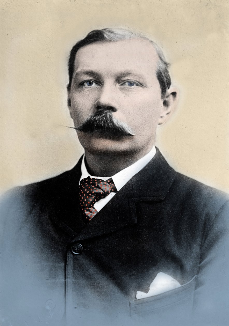 亚瑟·柯南·道尔爵士（1859-1930）的肖像，英国作家，“福尔摩斯”角色的创造者。 作者 未知的摄影师