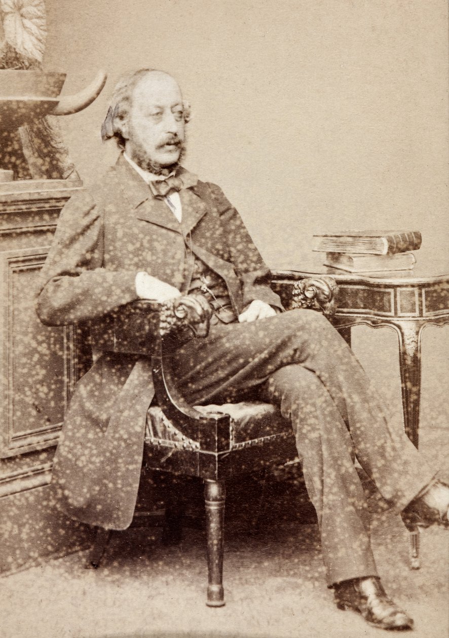 Portrait of Stephen Heller, c.1860s (b/w photo) 作者 未知的摄影师