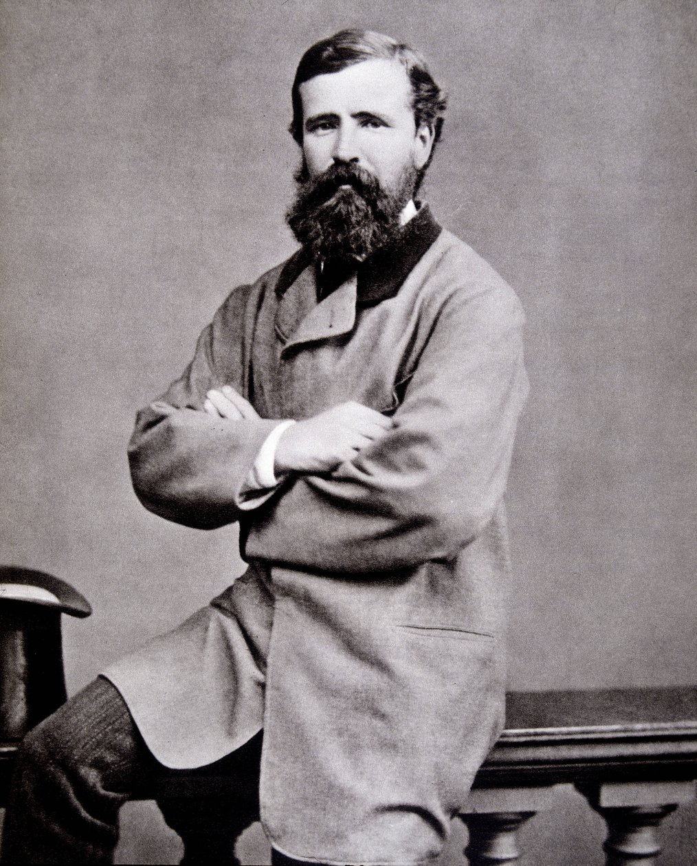 英国探险家 Verney Lovett Cameron (1844-1894) 的肖像。 作者 未知的摄影师