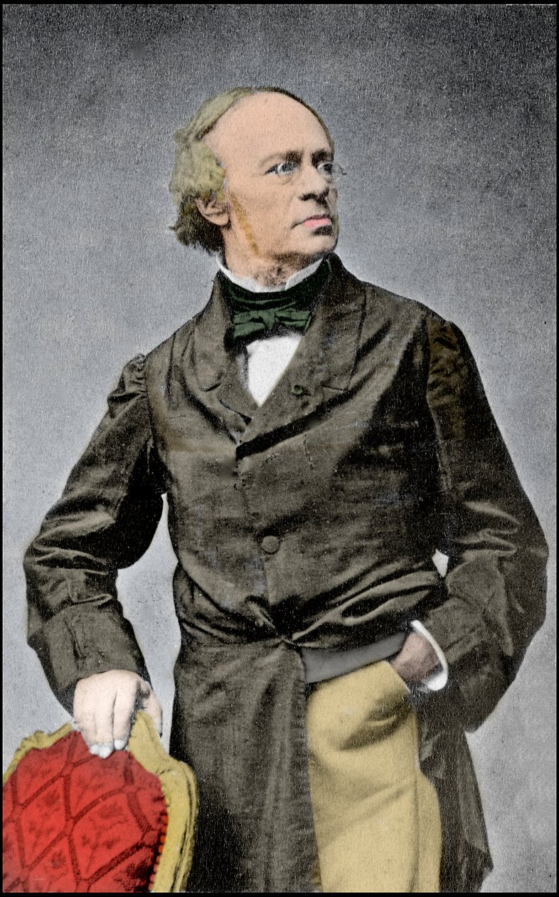 法国作曲家 Jacques Fromental Levy dit Halevy (1799-1862) 的肖像 作者 未知的摄影师