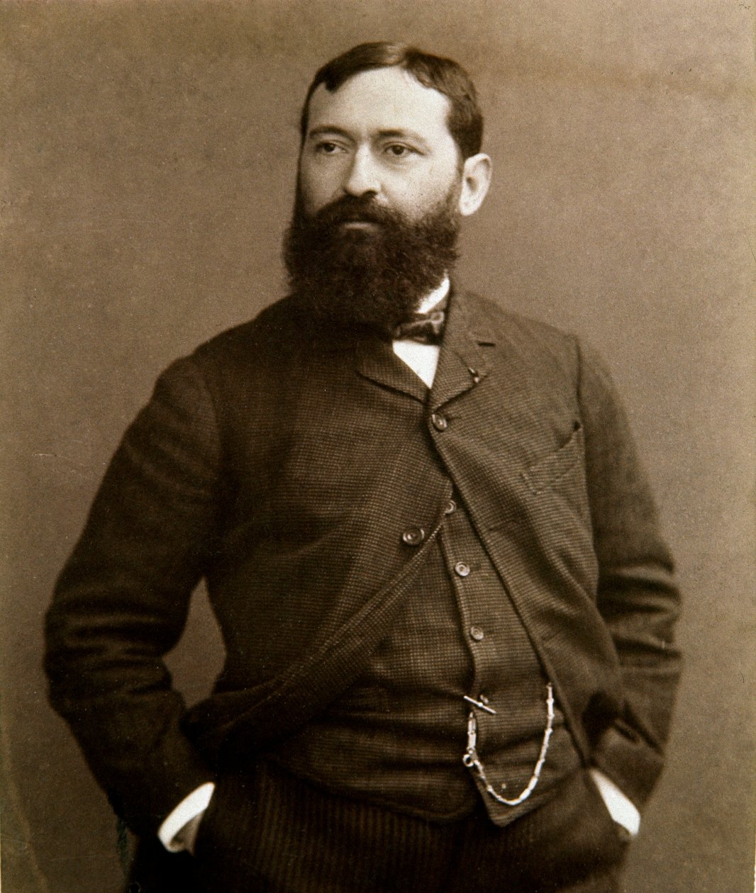 意大利画家朱塞佩-德-尼蒂斯（1846-1884）的画像 摄影 作者 未知的摄影师